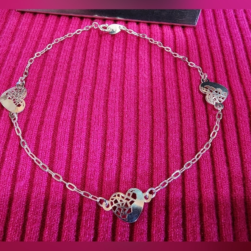Sterling Silver Anklet .925 Fine Silver From Mexico